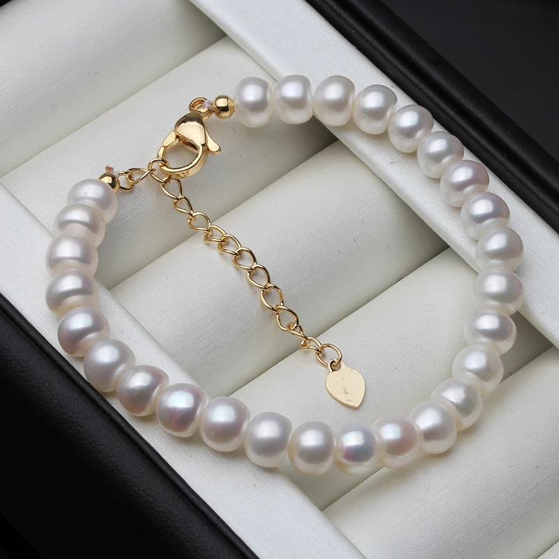 Freshwater Pearl Wedding Bracelet for Women