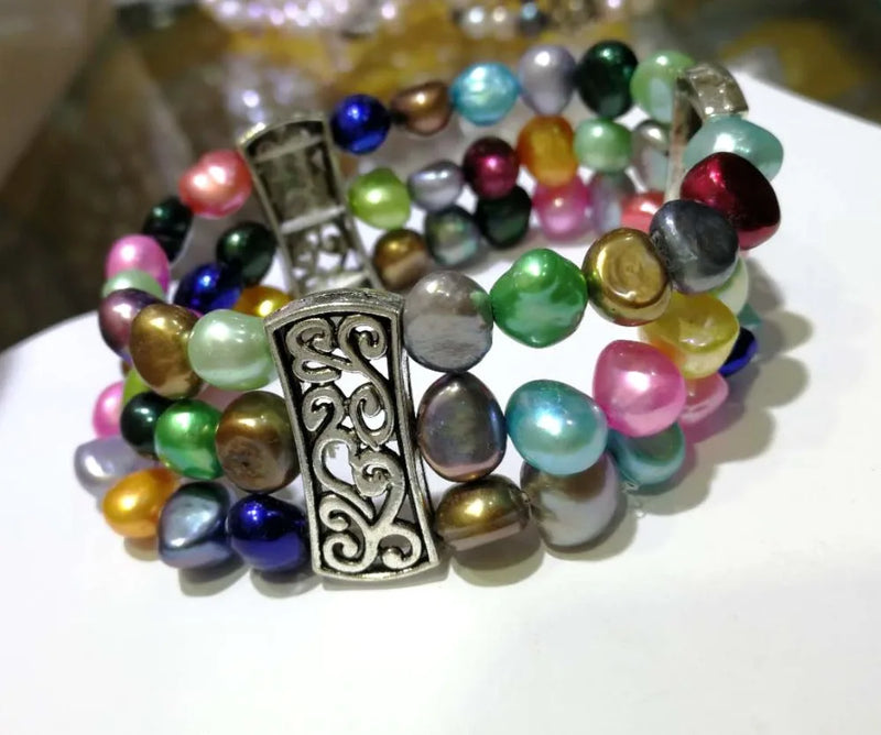Baroque Pearl Bracelet Freshwater Jewelry
