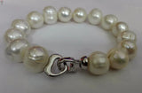Baroque Pearl Bracelet Heart Clasp Natural Freshwater Pearl Bracelet