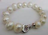 Baroque Pearl Bracelet Heart Clasp Natural Freshwater Pearl Bracelet