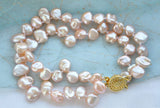 2 Strands Pearl Bracelet 10mm Bright Purple Freshwater Pearl Bracelet