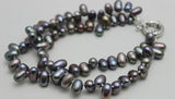 Gray Colors Baroque Natural Freshwater Pearl Bracelet