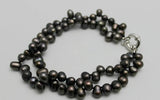 Deep Brown Baroque Pearl Bracelet