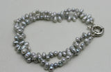 Gray Baroque Pearl 2 Strand Bracelet