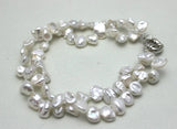 Baroque Freshwater Pearl 2 Strand Bracelet