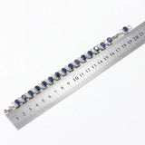 925 Silver Zircon Charm Bracelet Jewelry 18+3CM