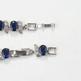 925 Silver Zircon Charm Bracelet Jewelry 18+3CM