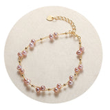 18K Romantic Pearl Bracelet Double Freshwater Pearl Jewelry