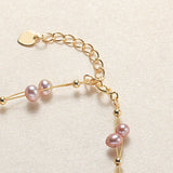 18K Romantic Pearl Bracelet Double Freshwater Pearl Jewelry