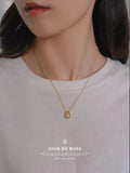 Sterling Silver Hollow Out Coffee Beans Retro Collar Necklace Pendant