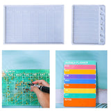 Silicone Mold DIY Weekly&Monthly Planner Notebook Epoxy Resin Mold