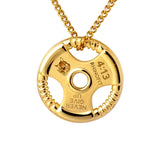 Weight Plate Barbell Dumbbell Pendant Weightlifting Fitness