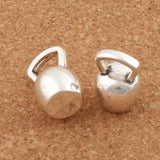 6pcs Weighted Kettlebell Charm Beads Zinc Alloy Sport Pendants