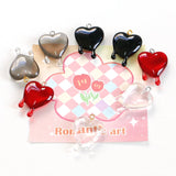 Girly Melted Heart Resin Drop Glue Pendant Necklace DIY Beading Material