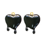 Girly Melted Heart Resin Drop Glue Pendant Necklace DIY Beading Material