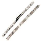 Men's Stainless Steel Magnetic Bracelet Curved Bangle Health Jewelry