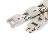 Men's Stainless Steel Magnetic Bracelet Curved Bangle Health Jewelry