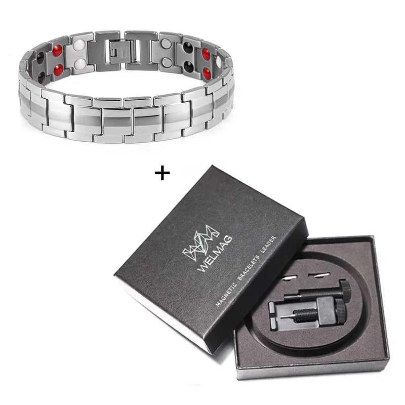 Titanium Magnetic Therapy Bracelets for Men and Women