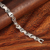 Women Steel Heart Bracelet Charms Healing Magnetic Couple Heart Jewelry