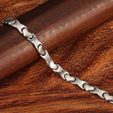 Women Steel Heart Bracelet Charms Healing Magnetic Couple Heart Jewelry