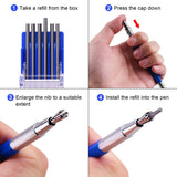 Welders Pencil with 12 Pcs Round Silver Refills