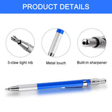 Welders Pencil with 12 Pcs Round Silver Refills