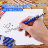 Welders Pencil with 12 Pcs Round Silver Refills