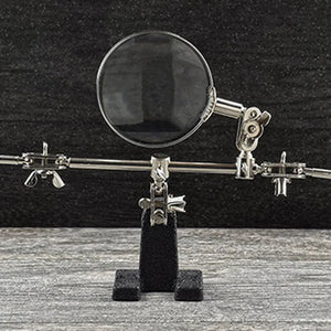 Welding Clip Magnifying Glass 2.5X Lens Soldering Stand