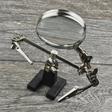 Welding Clip Magnifying Glass 2.5X Lens Soldering Stand