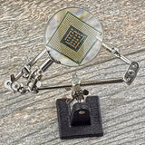 Welding Clip Magnifying Glass 2.5X Lens Soldering Stand