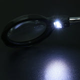 Welding Magnifying Glass LED Light 3.5X-12X Lens Clip Loupe Desktop Magnifier