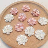Camellia Resin Flower DIY Hair Accessories Earrings Stud Materials