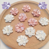 Camellia Resin Flower DIY Hair Accessories Earrings Stud Materials