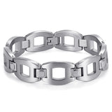 Welmag Titanium Link Chain Bracelet Casual Sporty Bangle