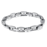 Welmag Titanium Link Chain Bracelet Casual Sporty Bangle