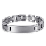 Welmag Titanium Link Chain Bracelet Casual Sporty Bangle