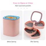 Wendy Jewelry Storage Box Portable Jewelry Organizer Box Women Jewelry Storage