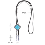 Vintage Western Bolo Tie Cowboy Necktie Adjustable Neck Rope Necklace