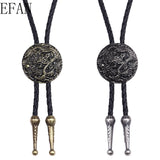 Western Cowboy Star Bolo Tie Rodeo Dance Necktie Men Women Leather Rope