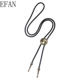 Western Cowboy Star Bolo Tie Rodeo Dance Necktie Men Women Leather Rope