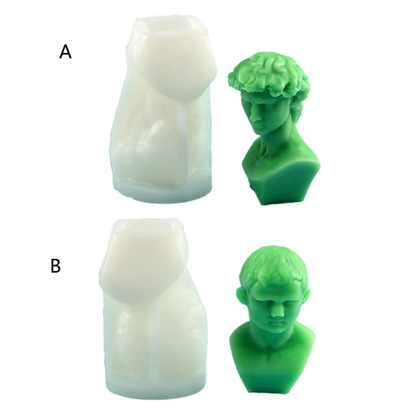 Western Portrait David Ornaments Epoxy Resin Mold
