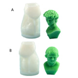 Western Portrait David Ornaments Mold DIY Crafts Home Decor