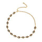 Western Turquoise Waist Chain for Women Dress