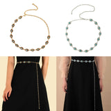 Western Turquoise Waist Chain for Women Dress