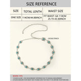 Western Turquoise Waist Chain for Women Dress