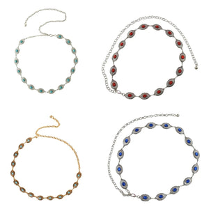 Western Turquoise Waist Chain for Women Dress