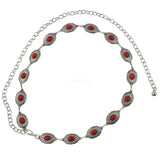 Western Turquoise Waist Chain for Women Dress