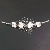 Western Wedding Bride Headdress Floral Rhinestone Hair Accessories