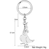 Weveni Cockatiel Parrot Keychains Key Ring Birds Key Chains For Friends