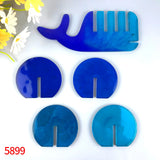Whale Coaster Silicone Mold DIY Ugly Fish Coaster Stand Coffee Mat Epoxy Mold